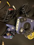 gamecube med 23 spel och tillbehör