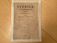 Sverigeatlas från 1916.