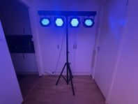 Partyljus BEAMZ PARBAR 4-Way