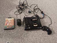 Sega Megadrive 16bit ink. 1 handkontroll och 2 spel.