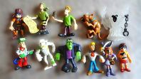 Scooby-Doo figurer 12 st. H: ca 7.0 cm. Bra skick!