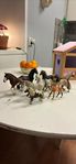 9 Schleich  hästar