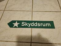 skylt skyddsrum