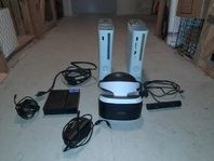 2 xbox 360 + PlayStation vr delar 