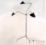 SERGE MOUILLE Standing Lamp with Three Arms