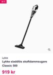 Lykke sladdlös skaftdammsugare Classic 500