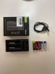 iEGrow Li-ion Battery Charger + 5 Li-ion batteries