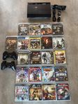 Playstation 3 Superslim 500gb + Spel och kamera