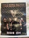 Texas hippie coalition signerad poster