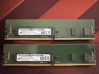 Micron 16GB (2x8GB) PC4-3200AA registered ECC RAM