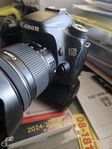 canon EOS 70D med batterigrep 