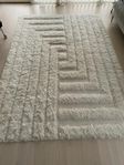 Dusty Deco matta - Shaggy Labyrinth Rug  White 200 x 300 cm