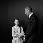 Foto av MAX MODÉN Greta Thunberg and Barack Obama