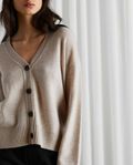 Davida Cashmere  V-neck Wide Cardigan