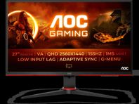 AOC 27" QHD 155Hz Monitor (Q27G2E/BK)