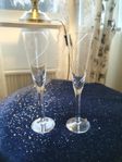 2 st Champagneglas Boda Line