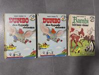 Retro Walt Disney’s barnböcker Dumbo Bambi