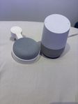 Google home mini och Google home pode stor