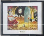 Disney Tryck äkta Carl Barks autograf  Farbror Joakim Kalle