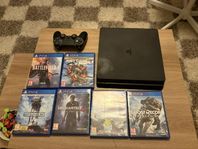 Playstation 4 500 gb med 6 spel