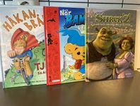 3st - Barnböcker - Bamse, Shrek 2, Håkan Bråkan 