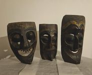 Unika handgjorda tiki mask