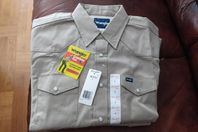 Wrangler skjorta Cowboy Cut khaki, storlek large