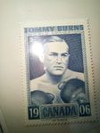 1964 Frimärke. Tommy Burns World Champion. 19CANADA06