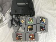 Nintendo64 med 6st spel 