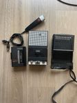 vintage Walkman, Tape Recorder and Mics FOR PARTS