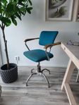 Retro Kontorsstol Design Hadar Schmidt Norge ca 1950