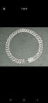 19mm prong set cuban link 925. Cz diamanter. (18 inches)