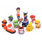 12 st Paw Patrol figurset med fordon