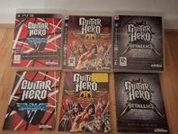 PS3 GUITAR HERO SPEL KOMPLETTA ME JÄTTEFINA SKIVOR