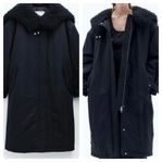 Filippa K, svart vinterkappa, ”Padded Parka”, storlek XS