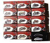 Classic Motorcycles skala 1:24. 14 st.+ Saab 96 + DVD.