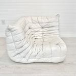 corner togo Sofa i white leather