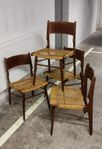 TEAK & ROTTING Stolar Danmark ca 1950-tal