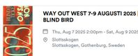 2st 3-dagars biljetter till Way out West 2025