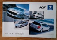 Instruktionsbok Peugeot 407