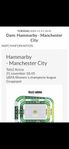 3 Biljetter till Hammarby mot Manchester City 