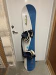 Snowboard+bindningar 150 cm 700kr