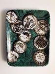 Period Fornasetti Malachite Antique Coins dish