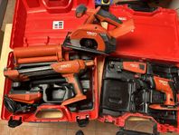 Hilti set: Cirkelsåg, Gipsskruvdragare, Silikonpistol 