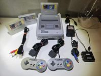 Super Nintendo + 3st spel - SNES - SCN