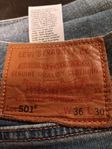 levis original 501 36/30 stentvättade 