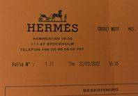 Hermes presentkort 3600kr