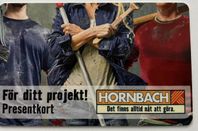 hornbach present kort 3400kr 