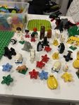 Lego Duplo zoo figurer klossar och plattor paket