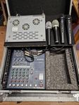 Yamaha MG82CX mixer, 2 st. AKG HT45, 2 Beyer Dynamic